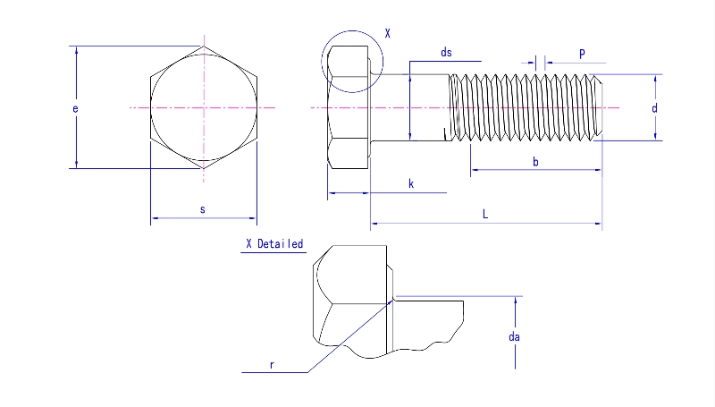 DIN 931 Hex Head Bolts DIN 931 Hex Head Bolts